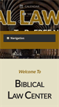 Mobile Screenshot of biblicallawcenter.com
