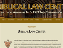 Tablet Screenshot of biblicallawcenter.com